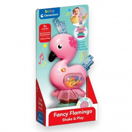 175727 CLEMENTONI FANCY FLAMINGO - GRZECHOTKA MODNY FLAMING