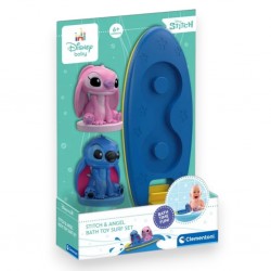 176274 CLEMENTONI ZESTAW DO KĄPIELI Z DESKĄ SURFINGOWĄ STITCH I ANGEL