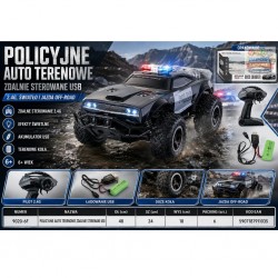 911035 POLICYJNE AUTO TERENOWE ZDALNIE STEROWANE USB FHTOYS