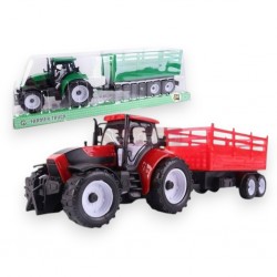 009268 TRAKTOR POD KLOSZEM Z PRZYCZEPĄ BURTOWĄ MIX