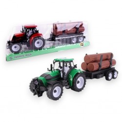009282 TRAKTOR POD KLOSZEM Z PRZYCZEPĄ KŁONICOWĄ MIX PRO KIDS