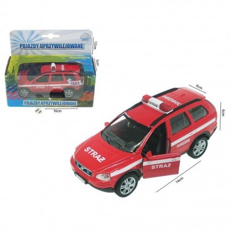 607834 VOLVO STRAŻ POŻARNA PL 14CM HIPO