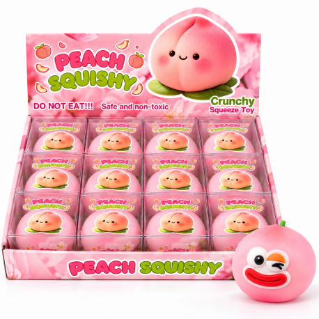 676851 GNIOTEK SQUISHY DO ŚCISKANIA WAZELINA BRZOSKWINIA BUŹKA
