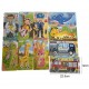 457710 UKŁADANKA PUZZLE DREWNIANE MIX GAZELO