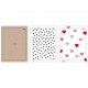 326881 ZESZYT A4 80 KRATKA 70G UV HEARTS 5/40 INTERDRUK