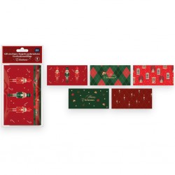 397973 KOPERTY PODARUNKOWE 22X11 CM 120 G 5 SZT. CHRISTMAS INTERDRUK