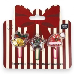389626 SPINACZE DO PAPIERU 3WZORY CHRISTMAS&nbsp;INTERDRUK