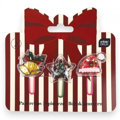 389626 SPINACZE DO PAPIERU 3WZORY CHRISTMAS&nbsp;INTERDRUK