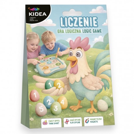704383 MAGNETYCZNA GRA LOGICZNA LICZENIE KIDEA DERFORM