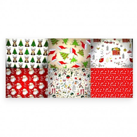 918520 PAPIER PREZENTOWY OZDOBNY ŚWIĄTECZNY 200x70 W&K