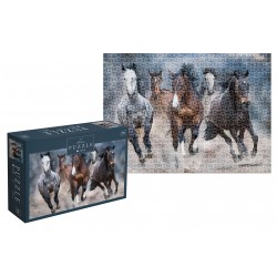 384966 PUZZLE 1000 EL. WILD HORSES 1 FREEDOM GALLOP INTERDRUK