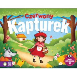 885322 KSIĄŻECZKI ROZKŁADANKI CZERWONY KAPTUREK ZIELONA SOWA