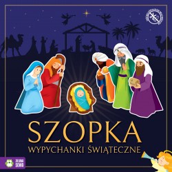 887166 WYPYCHANKI ŚWIĄTECZNE. SZOPKA . ZIELONA SOWA