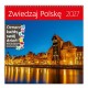 052468 KALENDARZ ŚCIENNY 2027 ZWIEDZAJ POLSKĘ Z NAKLEJKAMI 30 X 30 CM MARKI NARCISSUS SZTUKA RODZINNA