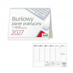 052567 KALENDARZ 2027 BIURKOWY NOTATNIKOWY TYGODNIOWY SZTUKA RODZINNA