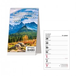052581 KALENDARZ 2027 BIURKOWY TYGODNIOWY PIONOWY SZTUKA RODZINNA