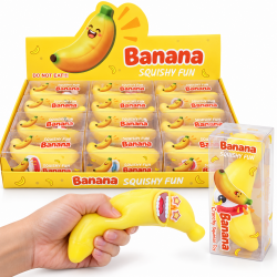 603258 GNIOTEK CRUNCHY SQUISHY DO ŚCISKANIA BANAN BUŹKA