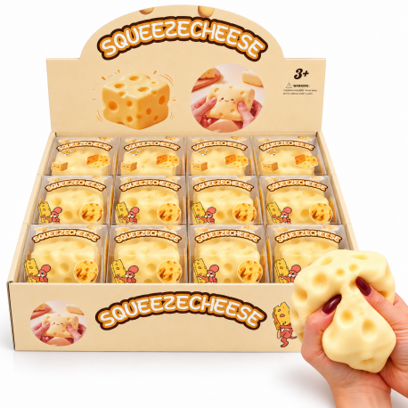 9861 GNIOTEK WAZELINA SQUISHY DO ŚCISKANIA SER SEREK ŚREDNI