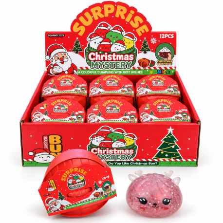 7565 GNIOTEK PIEROŻEK ŚWIĄTECZNY SQUISHY DO ŚCISKANIA DUŻY MIKOŁAJ