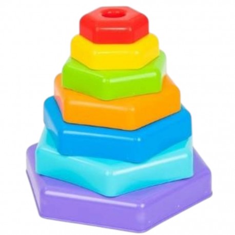 393541 PIRAMIDKA EDUKACYJNA 7 EL. MKTOYS