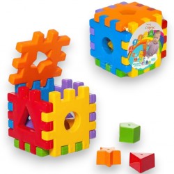 397594 ZABAWKA EDUKACYJNA KOSTKA SORTER Z KLOCKAMI MKTOYS