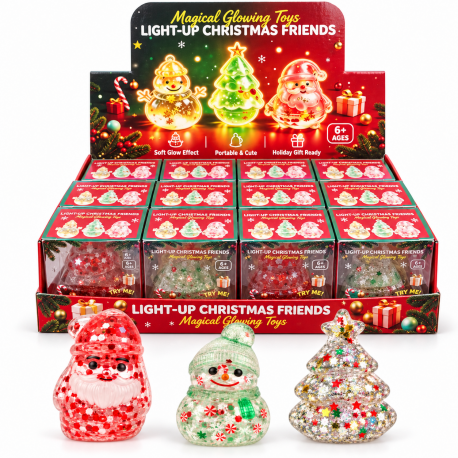 567837 GNIOTEK SQUISHY DO ŚCISKANIA MIKOŁAJ CHOINKA BAŁWAN ŚWIĄTECZNY