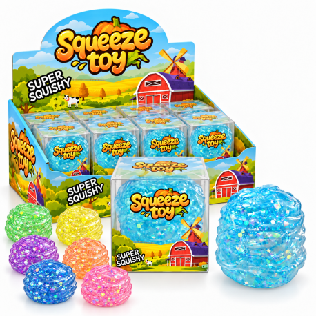 654466 GNIOTEK WAZELINA SQUISHY DO ŚCISKANIA PTYŚ KOLOROWY