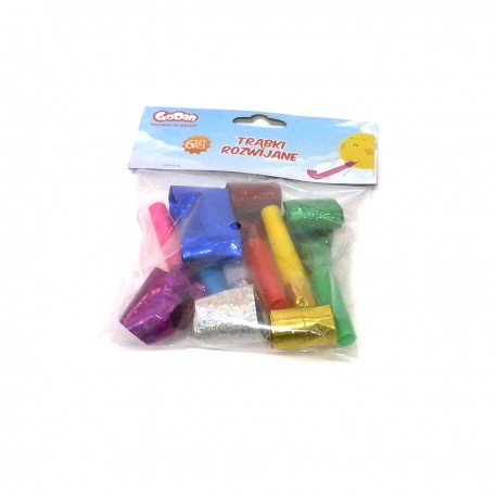 03262 ZESTAW 6 TRĄBEK HOLOGRAFICZNYCH