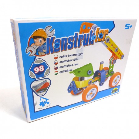 025290 MAŁY KONSTRUKTOR POJAZD AUTO 98 ELEMENTÓW