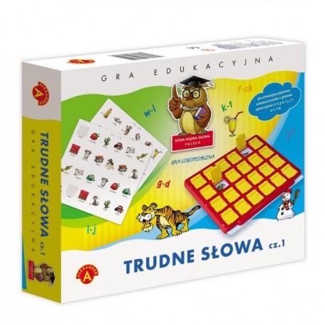 3673 ALEXANDER GRA EDUKACYJNA TRUDNE SŁOWA 1 MĄDRA SOWA