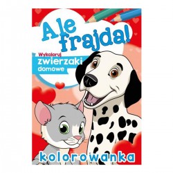 156634 KOLOROWANKA WYKOLORUJ ZWIERZAKI DOMOWE ALE FRAJDA!