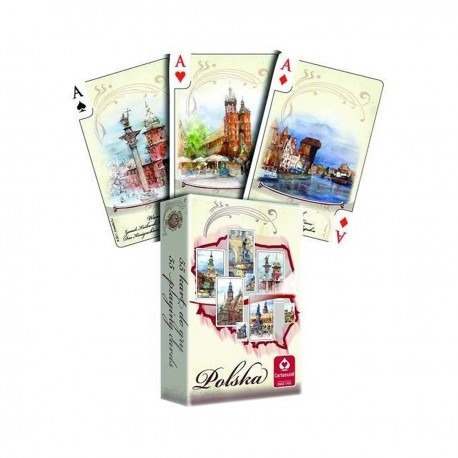 001610 KARTY DO GRY AKWARELE POLSKA 55 KART