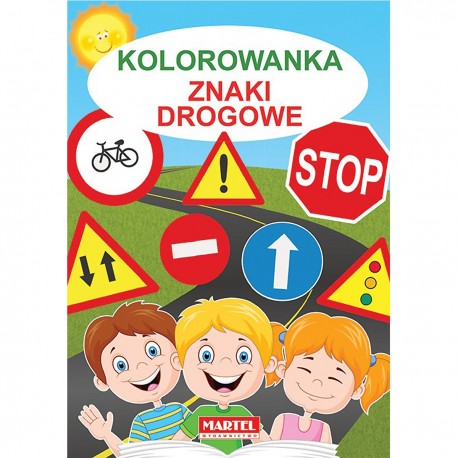 222534 MARTEL KSIĄŻECZKA KOLOROWANKA ZNAKI DROGOWE