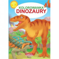 222107 MARTEL KSIĄŻECZKA KOLOROWANKA DINOZAURY