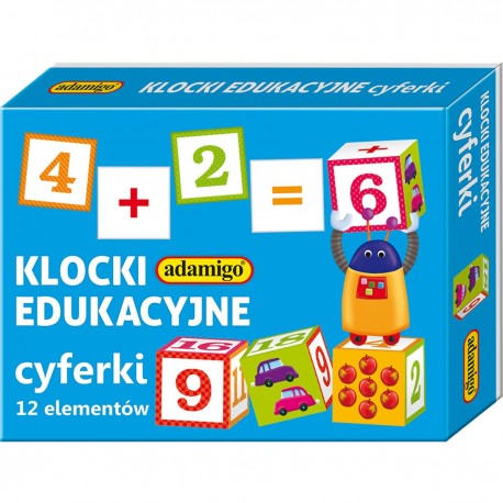 003815 ADAMIGO KLOCKI 12 ELEMENTÓW