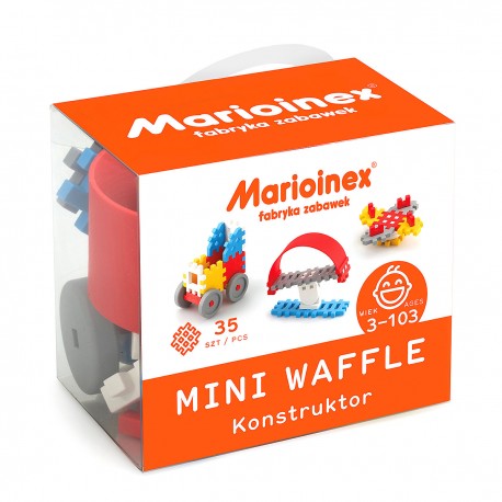 902783 MARIOINEX KLOCKI MINI WAFLE 35 SZTUK CHŁOPAK