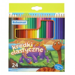 21455 KREDKI ELASTYCZNE 24 KOLORY