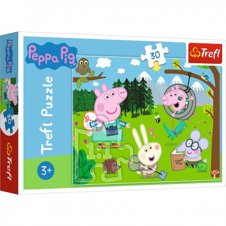 18245 TREFL PUZZLE 30 EL. ŚWINKA PEPPA LEŚNA WYPRAWA