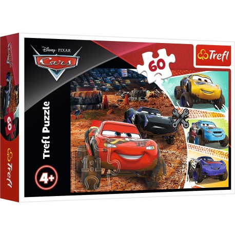 17327 TREFL PUZZLE 60 EL. AUTA ZYGZAK MCQUEEN Z PRZYJACIÓŁMI