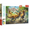 15360 TREFL PUZZLE 160 EL. DINOZAURY WALCZĄCE TYRANOZAURY