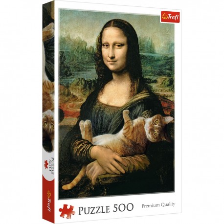37294 TREFL PUZZLE 500 EL. MONA LISA I KOT MRUCZEK