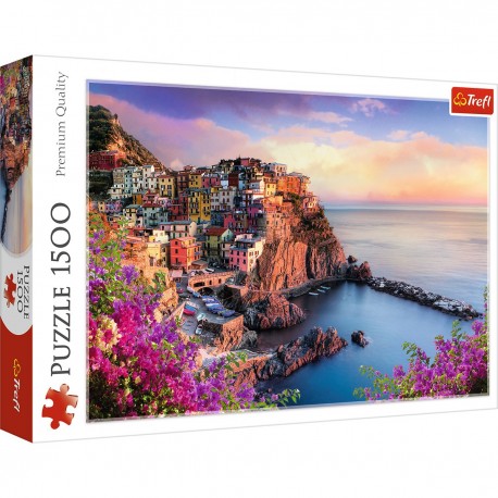 26137 TREFL PUZZLE 1500 EL. WIDOK NA MIASTECZKO MANAROLA