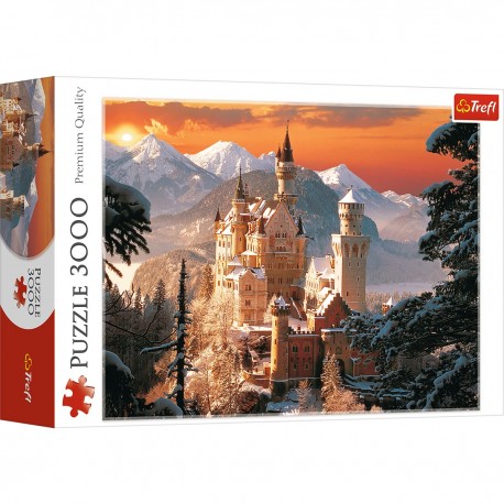 33025 TREFL PUZZLE 3000 EL. ZIMOWY ZAMEK NEUSCHWANSTEIN NIEMCY