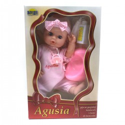 003824 LALKA AGUSIA 48 CM PIJE I SIUSIA