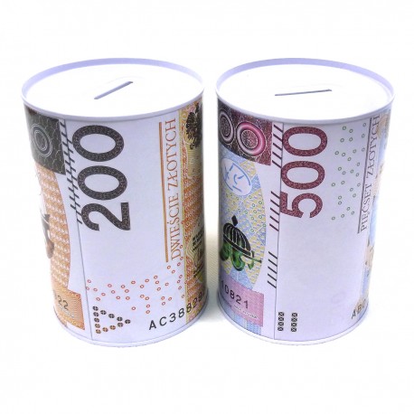 500501 SKARBONKA METALOWA PUSZKA WALUTA