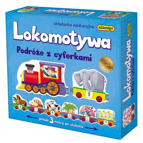 007202 ADAMIGO LOKOMOTYWA PODRÓŻE Z CYFERKAMI