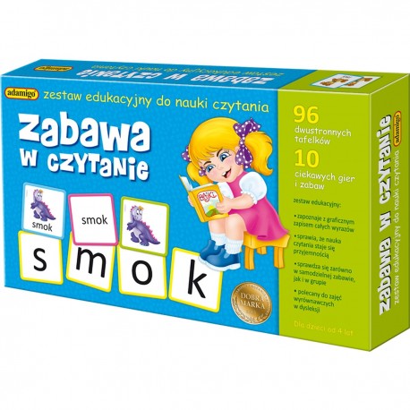 006069 ADAMIGO ZESTAW EDUKACYJNY ZABAWA W CZYTANIE