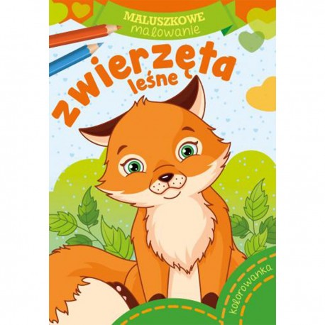 157617 KOLOROWANKA MALUSZKOWE MALOWANIE ZWIERZĘTA LEŚNE