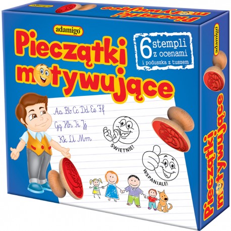 006861 ADAMIGO PIECZĄTKI DREWNIANE STEMPELKI MOTYWUJĄCE