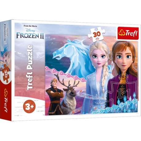 18253 TREFL PUZZLE 30 EL. ODWAGA SIÓSTR FROZEN II
